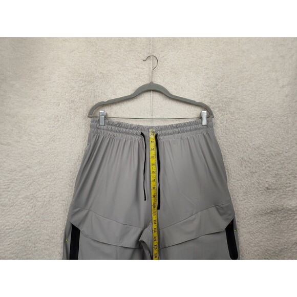 AHA Active Men Pants 2XL Gray Nylon Blend Pull On Drawstring Regular Fit Jogger - Picture 9 of 16